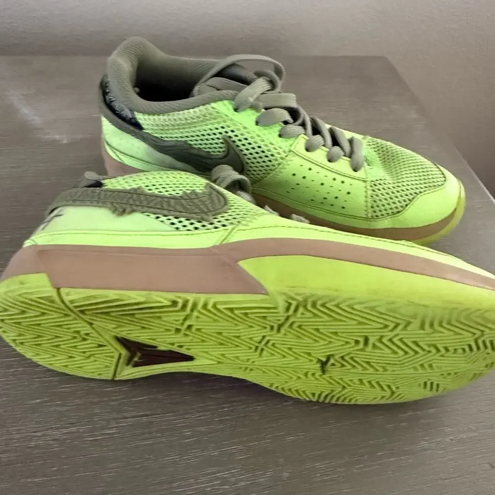 NIKE JA MORANT JA 1 ZOMBIE LIME BLAST/OIL GREEN BLACK HEMP